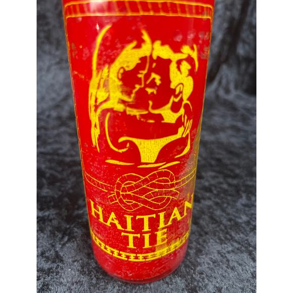 Red Haitian Tie 7-Day Spiritual Candle - Picture 3 of 4